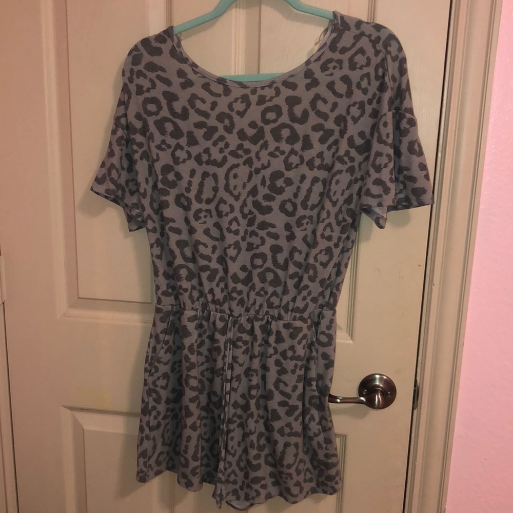 Cheetah Print Romper